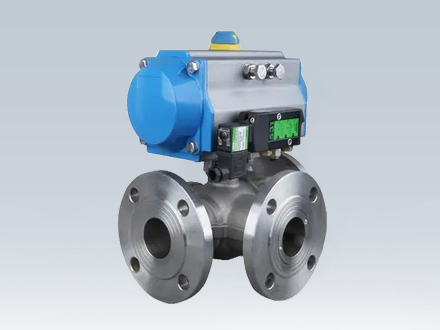 电动法兰三通球阀